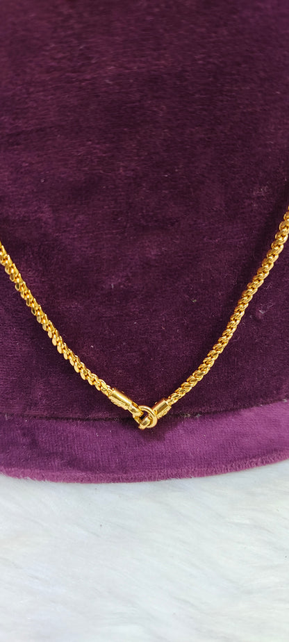 Pure panchaloham polished  rope chain nice model