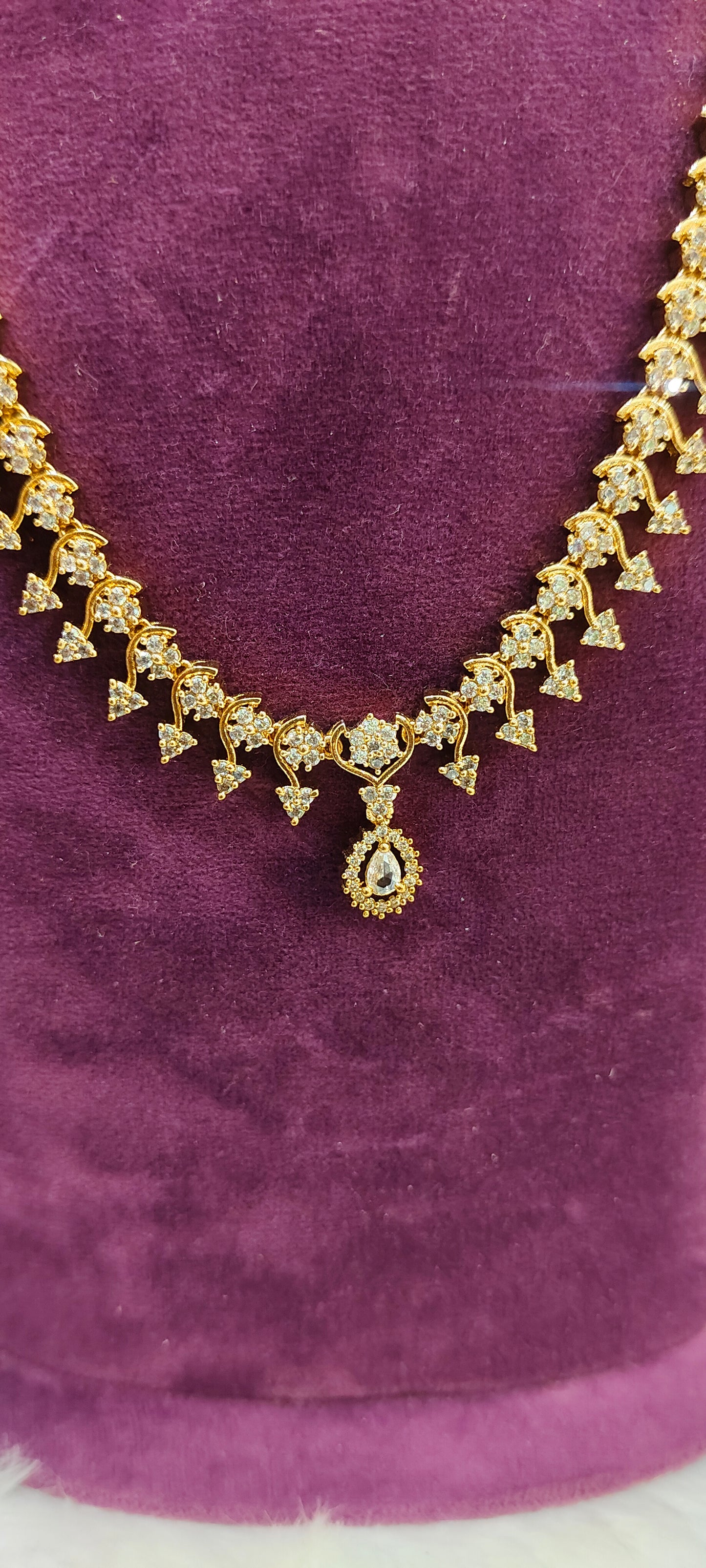 Simple dimond look mini haram set