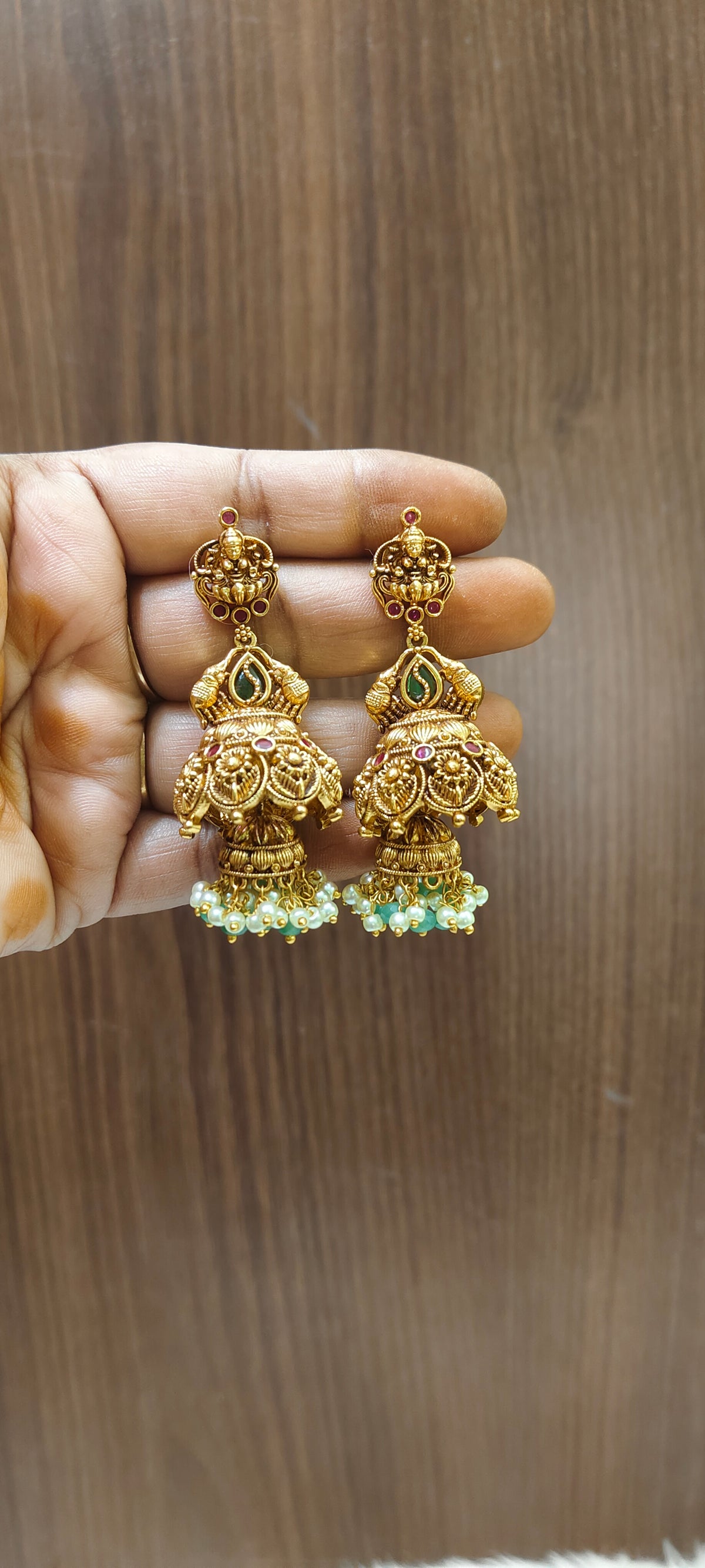 High premium nakshi bridel big jumkas