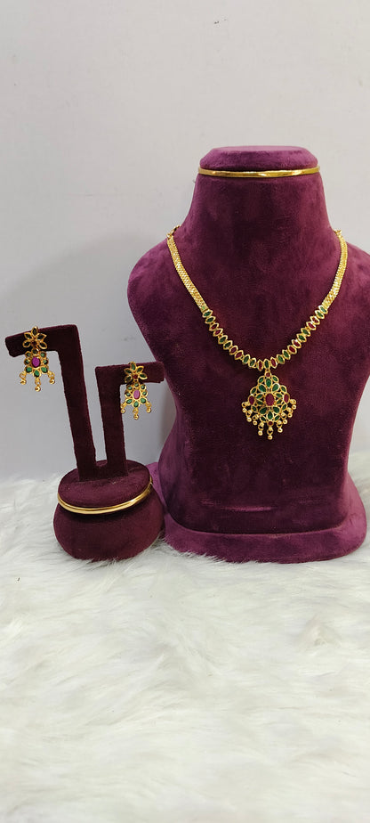 Premium micro gold plated budjet friendly necklace set
