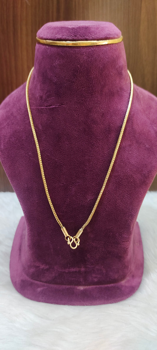 Pure panchaloham unpolished 18" length snake model chain