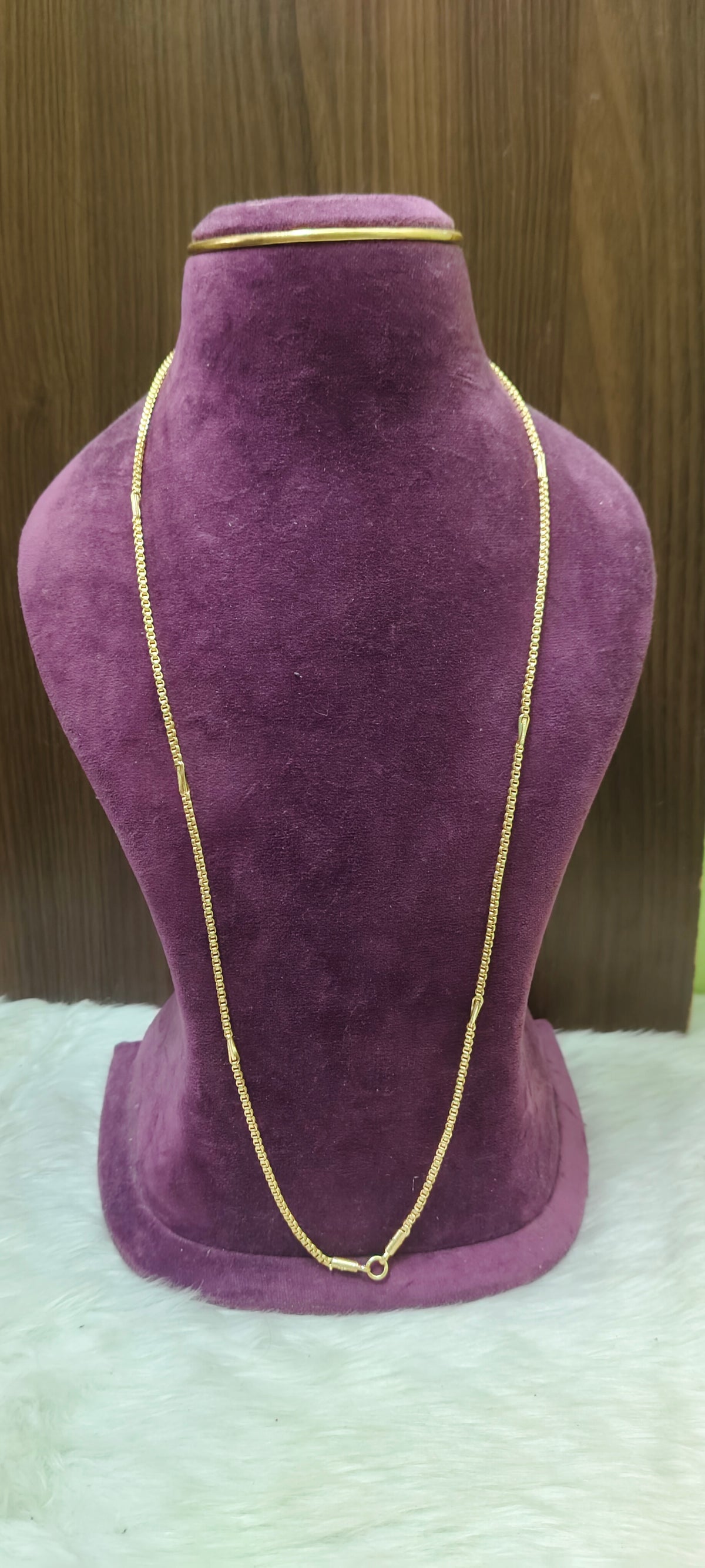 Pure panchaloham unpolished 30" length bharthi model 20+1 thali chain