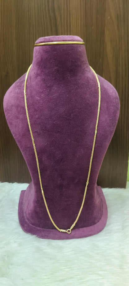 Pure panchaloham unpolished 30" length bharthi model 20+1 thali chain