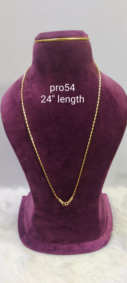 Pure panchaloham unpolished 24" length thali chain(very sleek design)