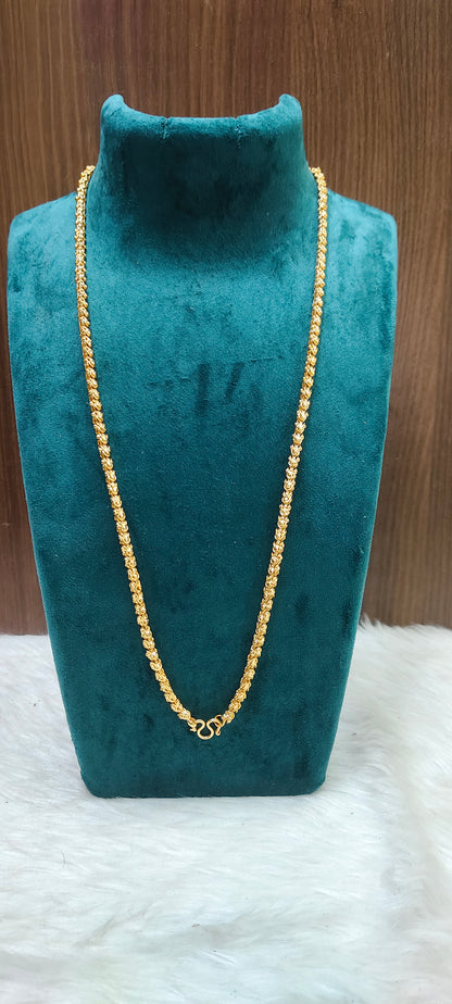 Premium micro gold plated daily wear 24" length chandramukhi chain