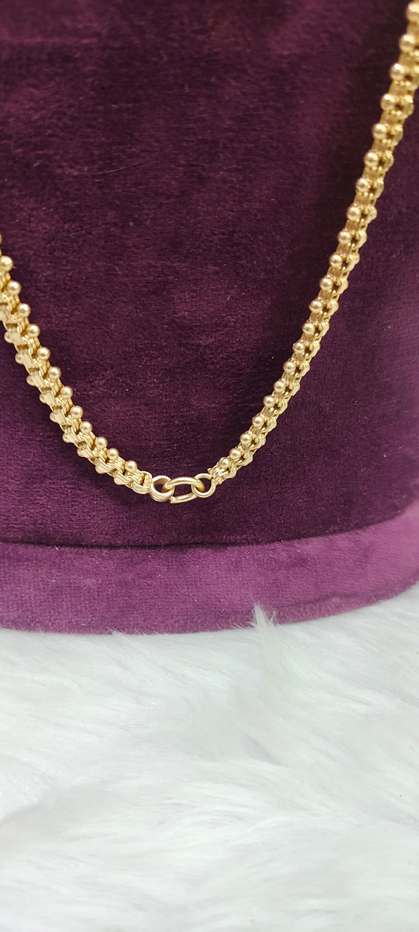 Pure panchaloham unpolished broad and heavy thali chain