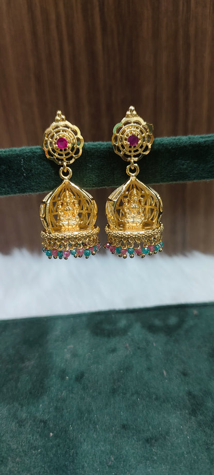 Premium micro gold plated medium big jumkas