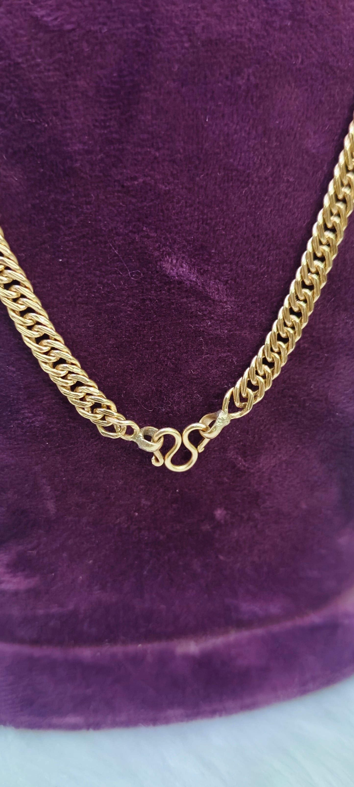 Pure panchaloham unpolished 18" mens short chain