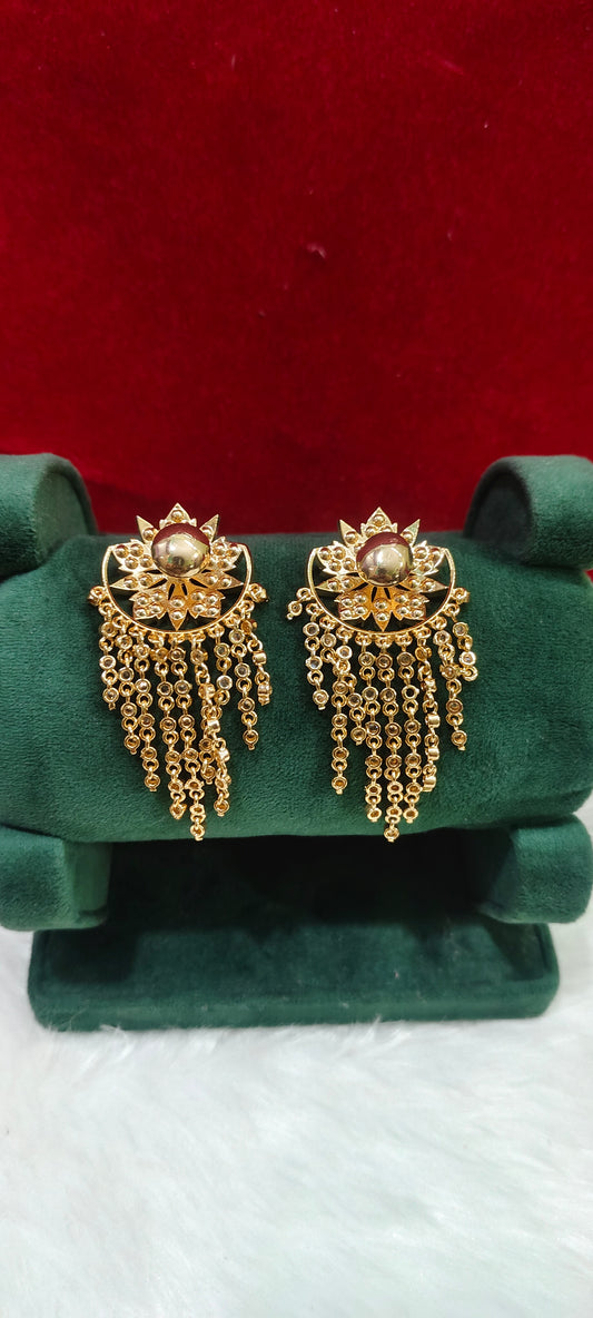 Pure panchaloham trendy big earrings