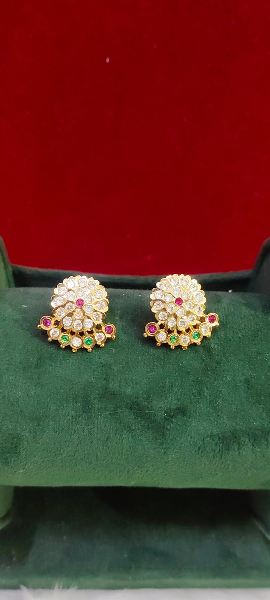 Pure panchaloham vintage look studs