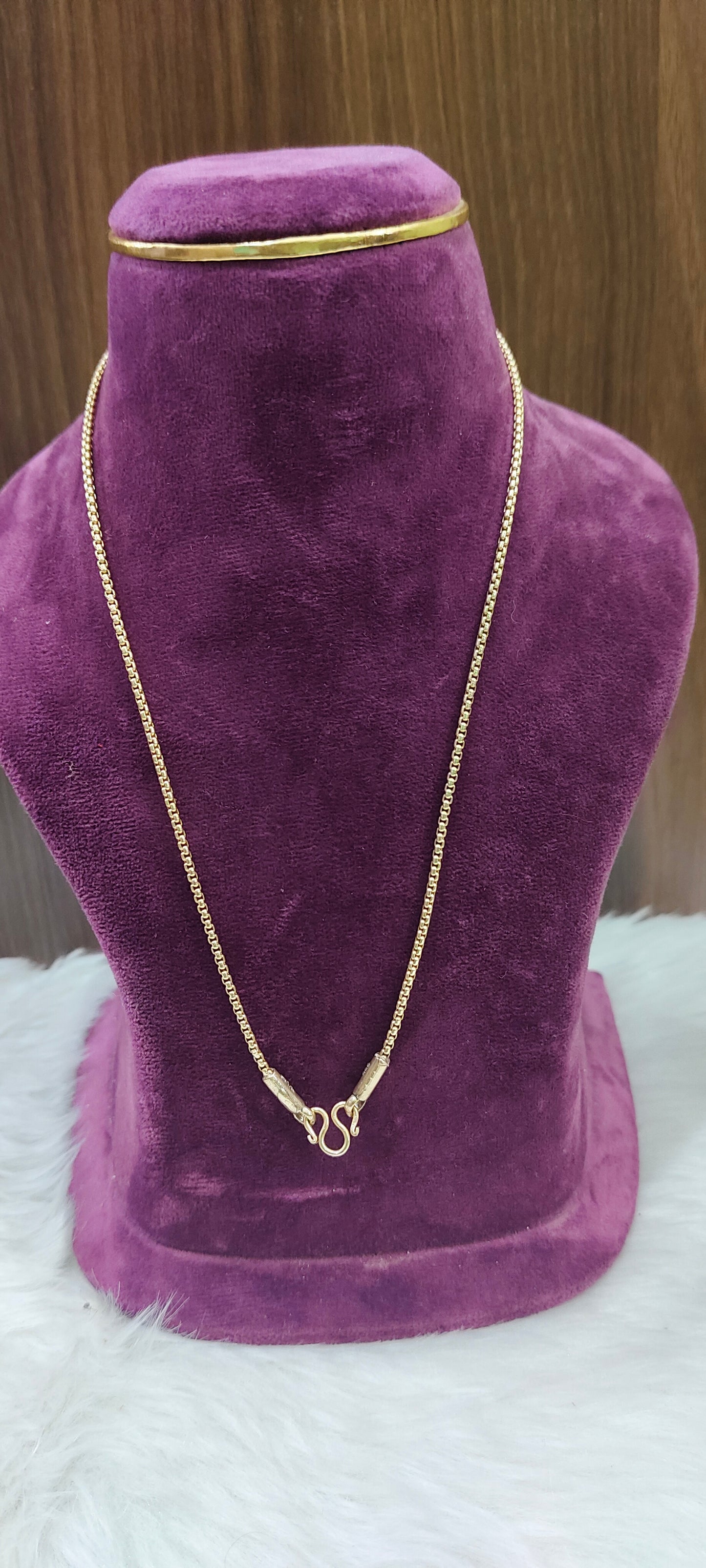 Pure panchaloham unpolished 18 length ladies chain