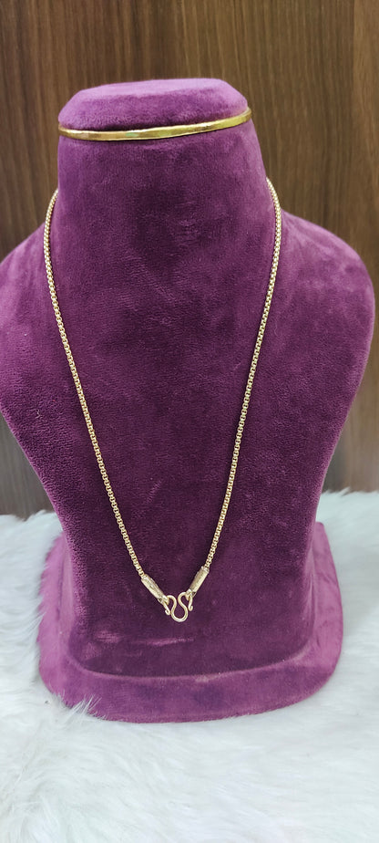 Pure panchaloham unpolished 18 length ladies chain