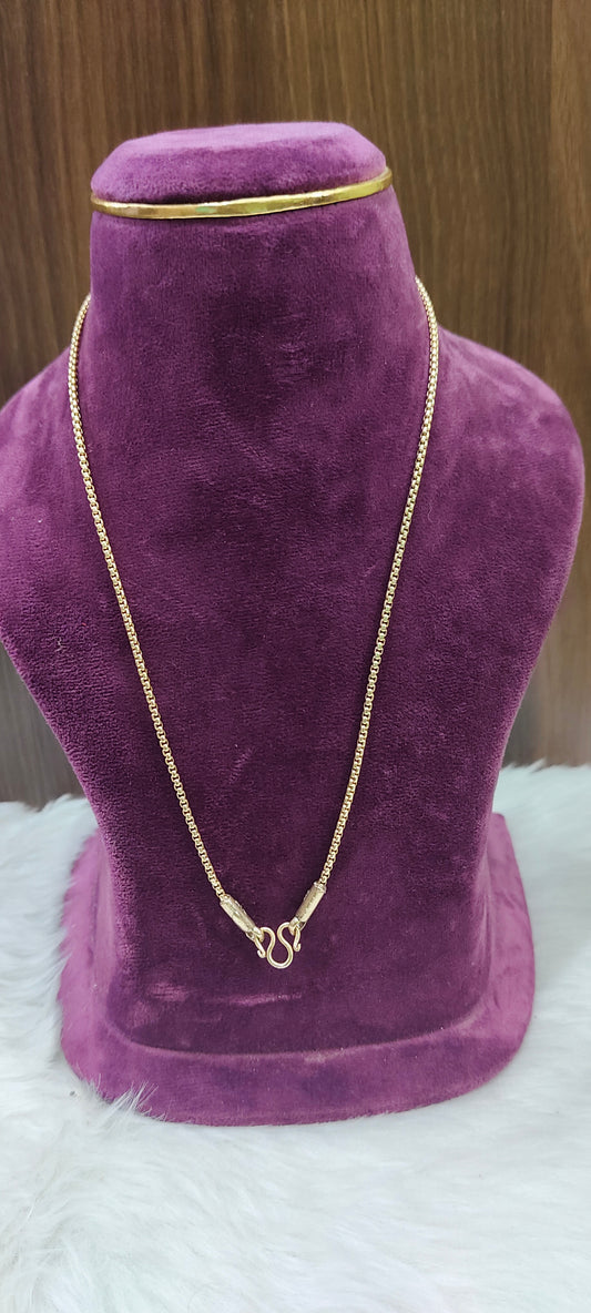 Pure panchaloham unpolished 18 length ladies chain