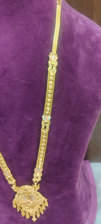 100% gold look 28" length simple long haram