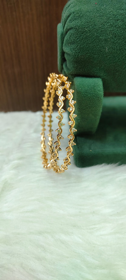 Pure panchaloham daimond look 2 bangles