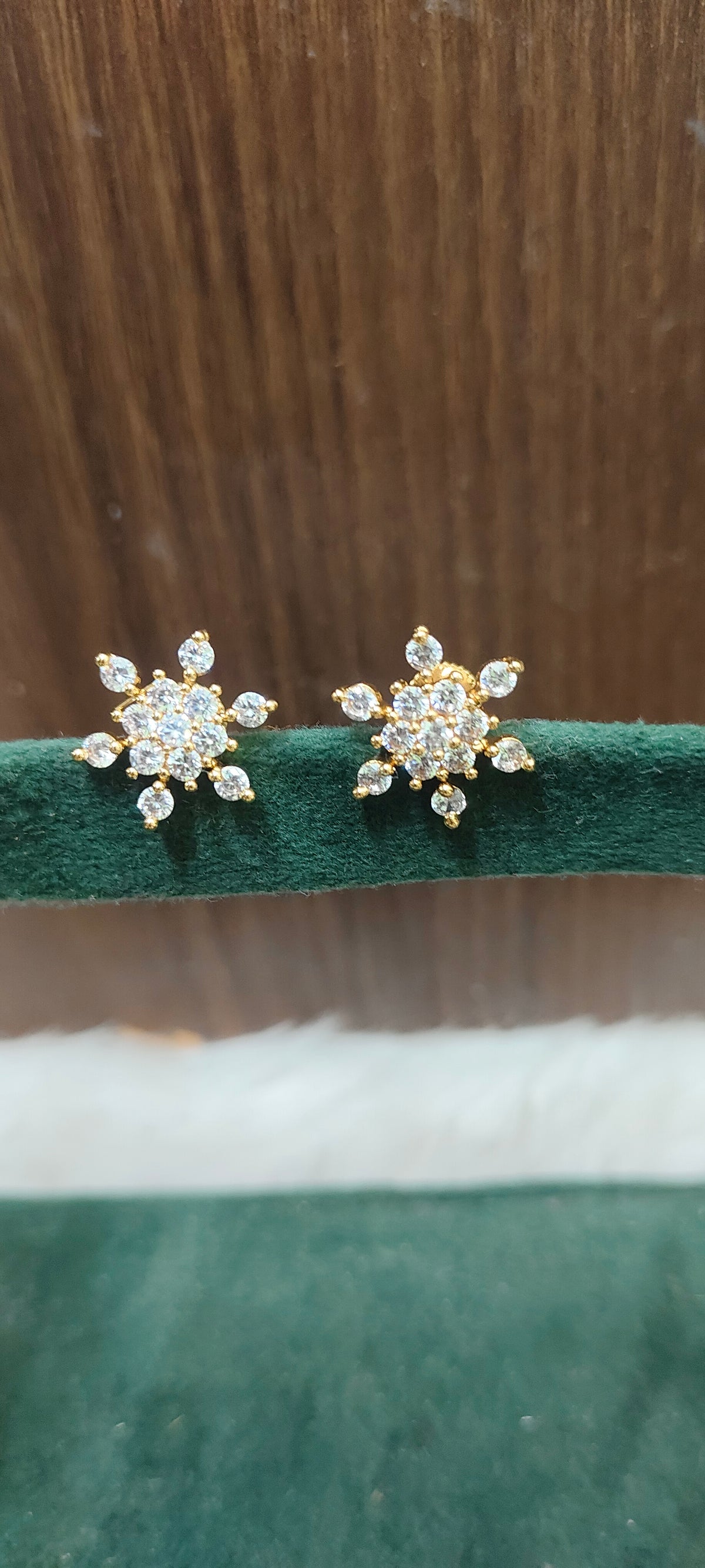 Pure panchaloham daimond look studs
