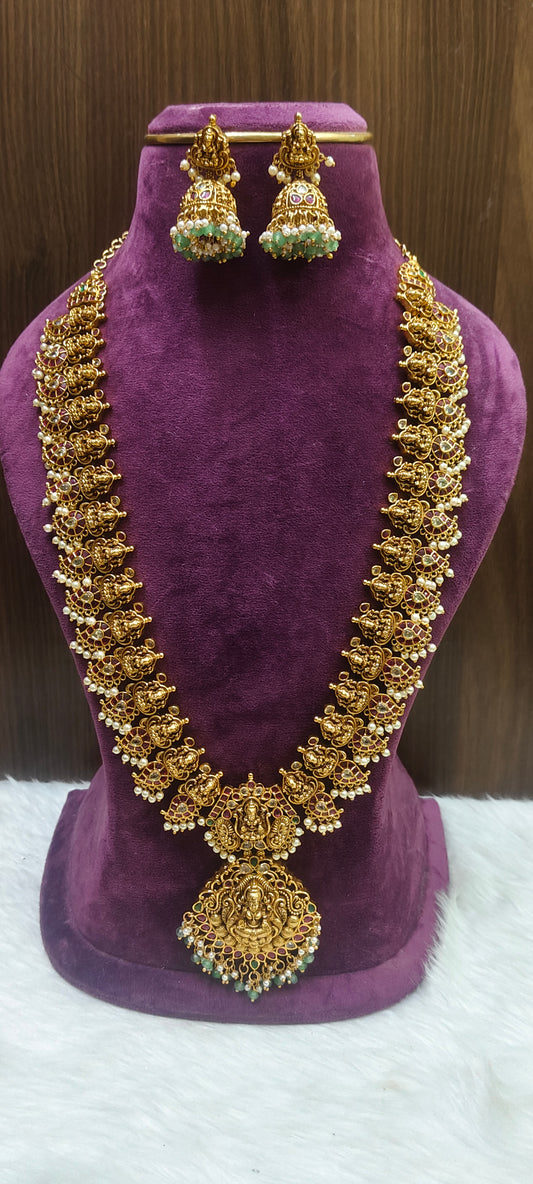 Premium nakshi beautiful bridal long haram