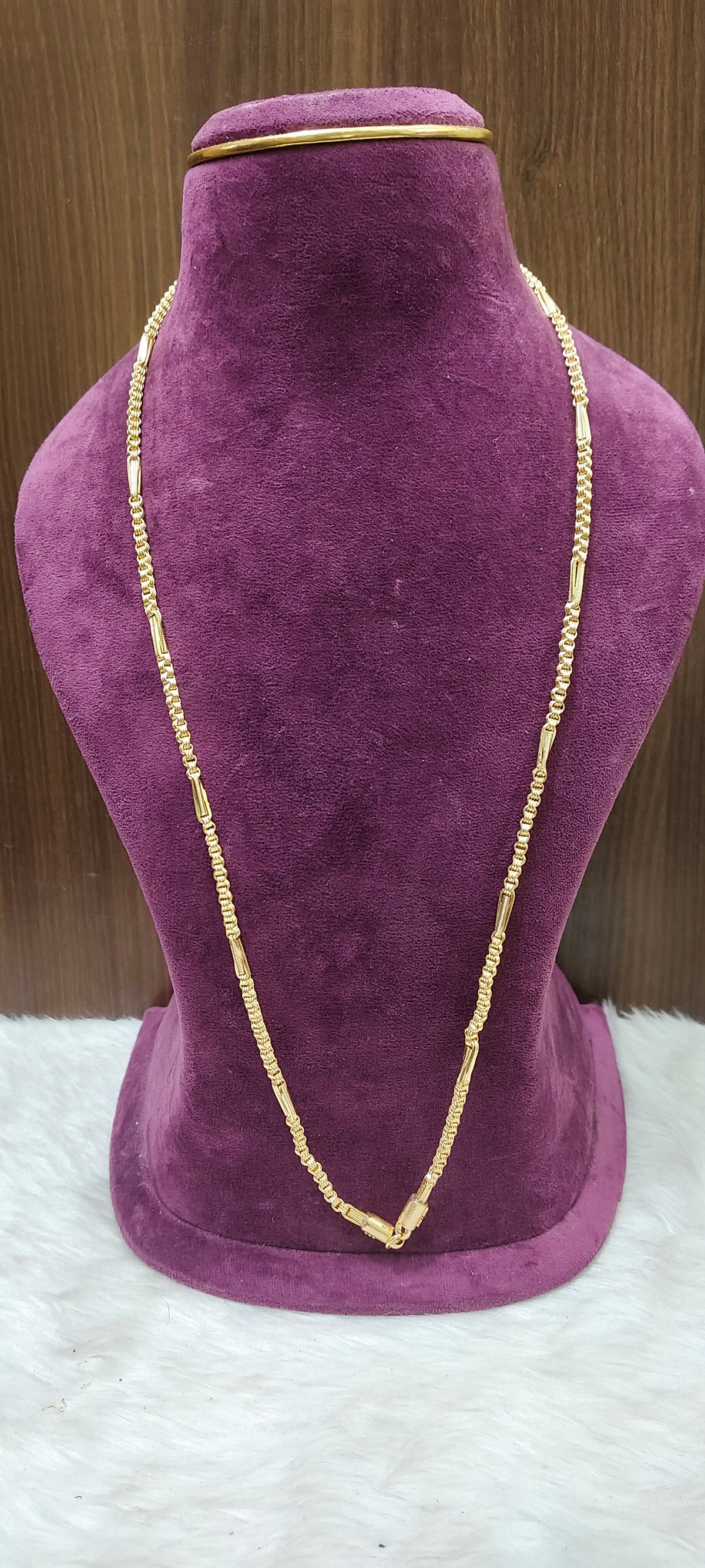 Pure panchaloham unpolished bharathi model 10+1  thali chain