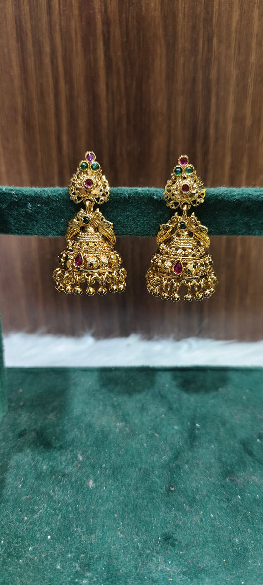 Premium nakshi jumkas