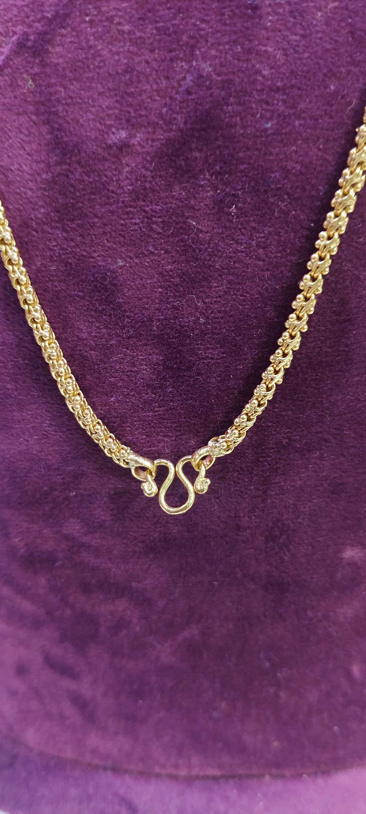 Pure panchaloham unpolished 24" length balbasha chain