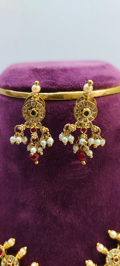 Premium nakshi simple necklace set