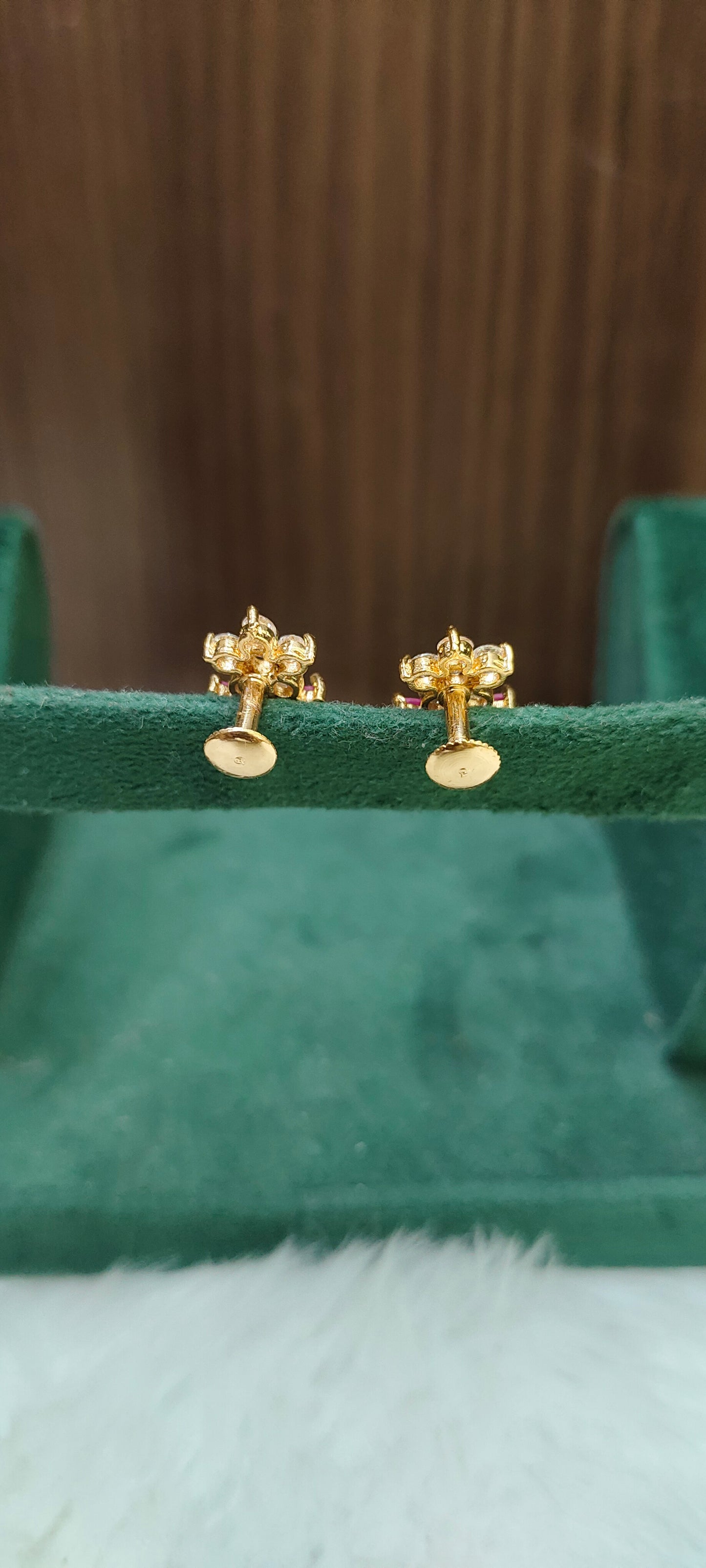 Pure panchaloham daimond look trendy earrings