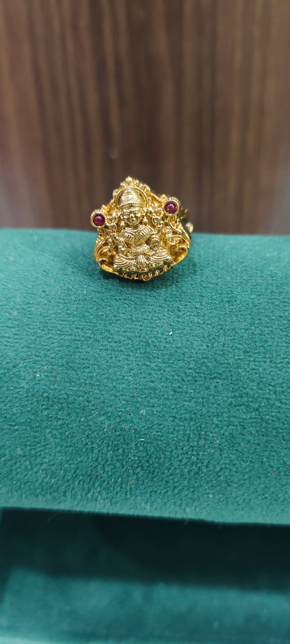 Premium nakshi adjustable finger ring