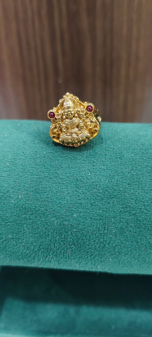 Premium nakshi adjustable finger ring