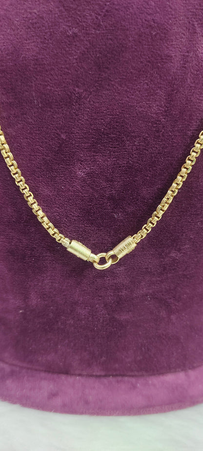 Pure panchaloham unpolished 24 " length bharathi model thali chain