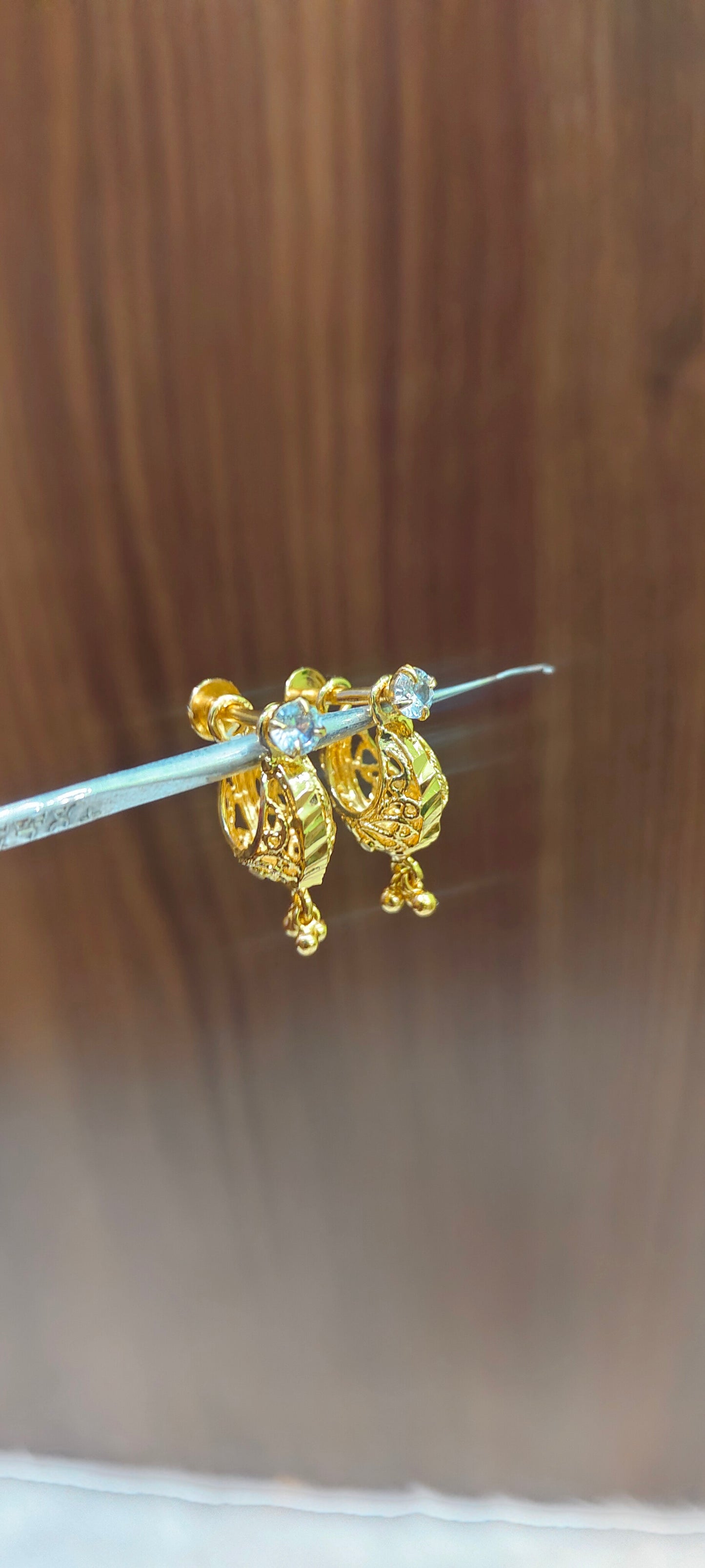 Pure panchaloham gold look makarakundanalu