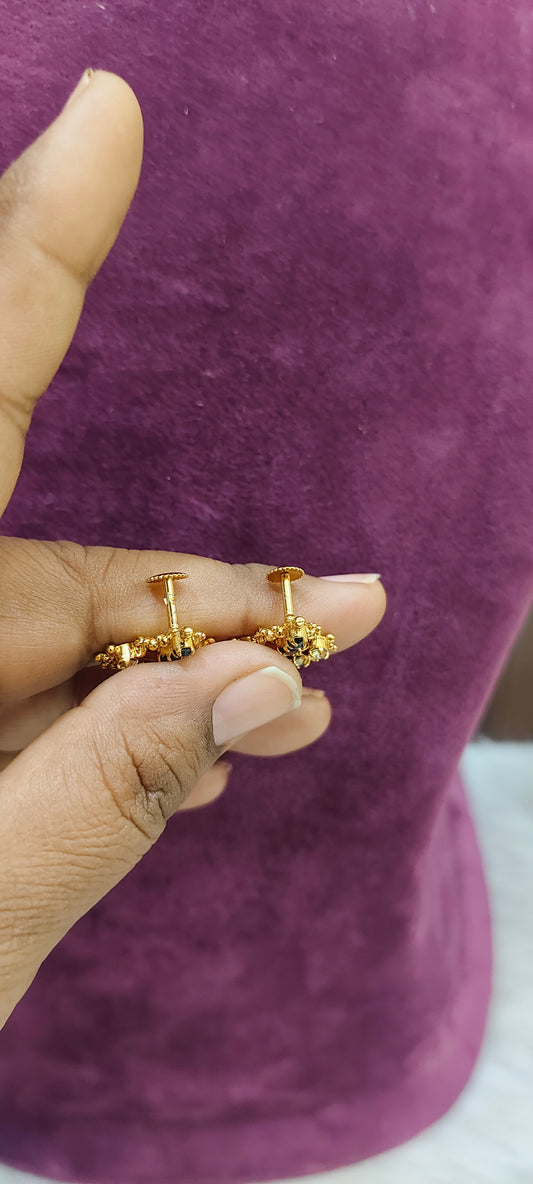 Cute black stone earrings