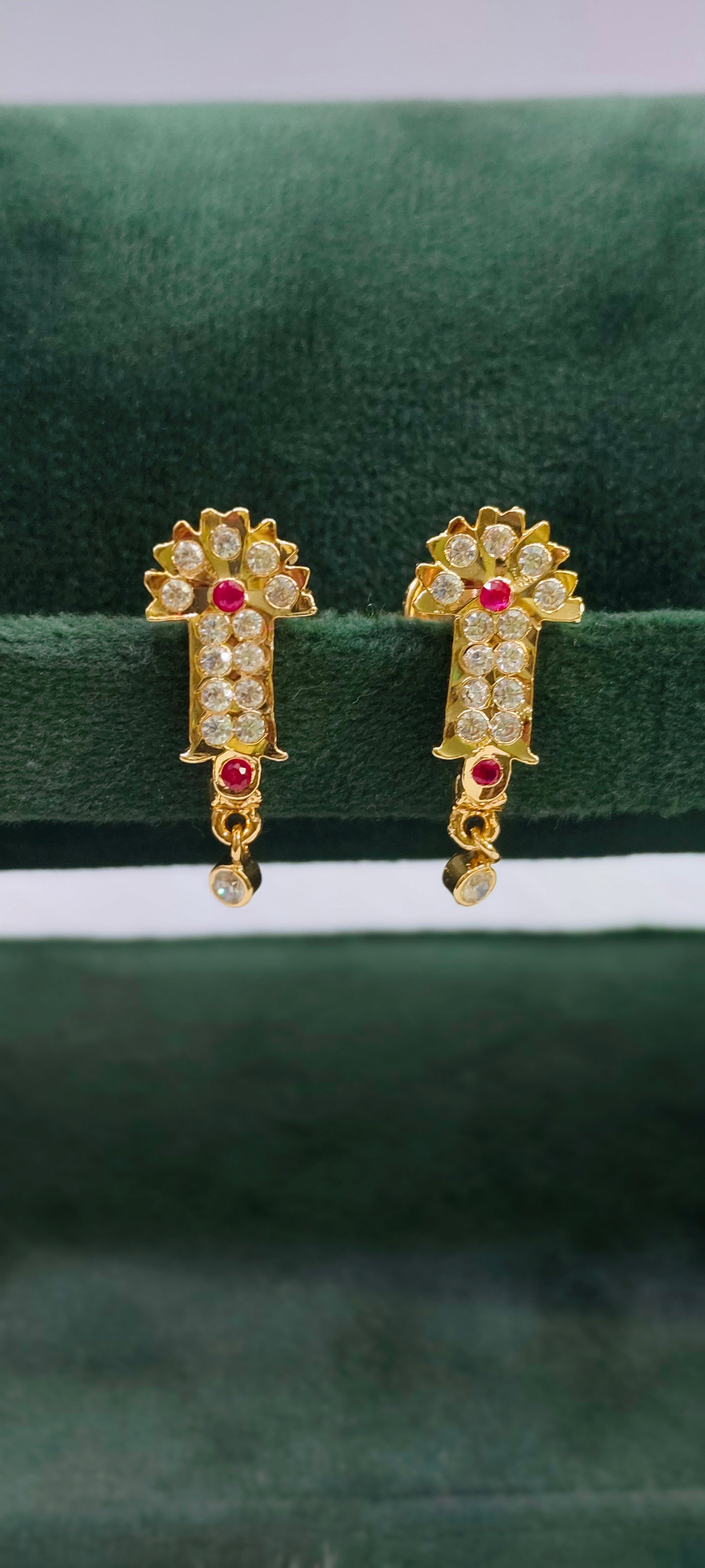 Pure panchaloham j type earrings