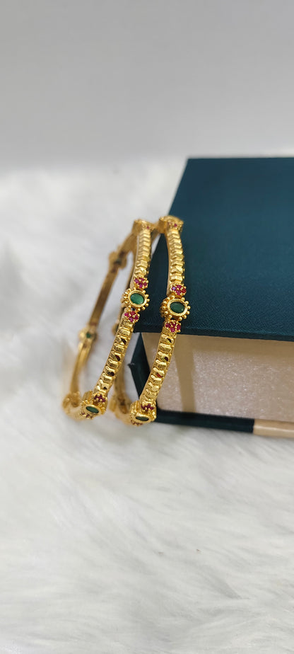 100% gold look bangles