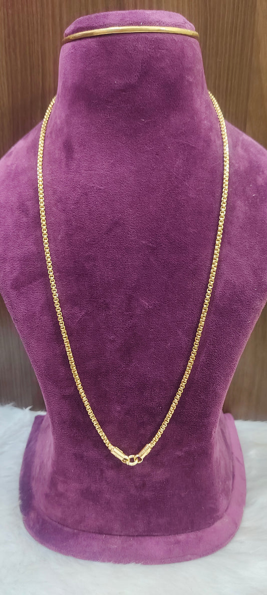 Pure panchaloham unpolished 26" length bharthi model thali chain