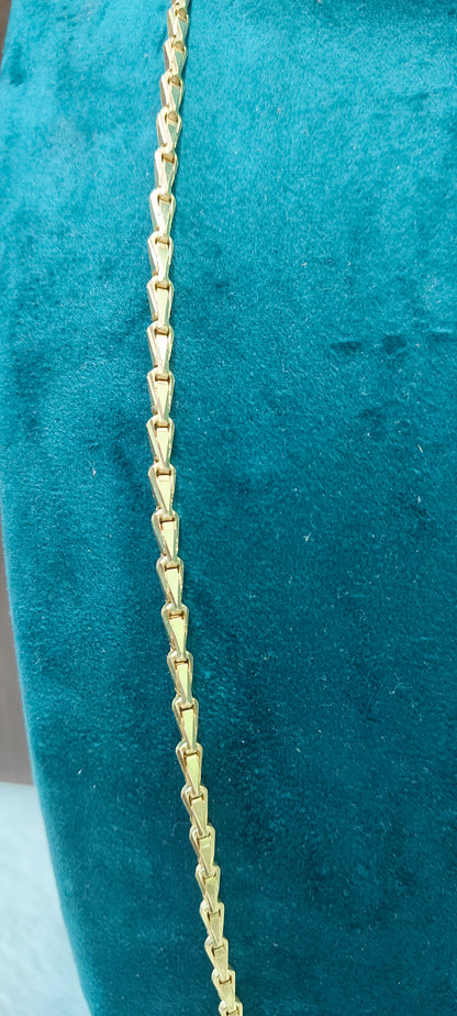 Pure panchaloham unpolished 24" length broad goduma model thali chain