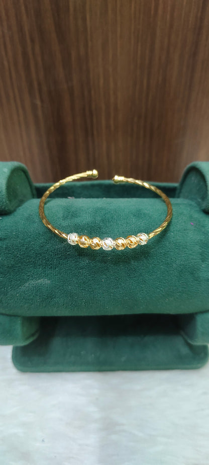 Premium micro gold plated daily wear adjustable ladies kada