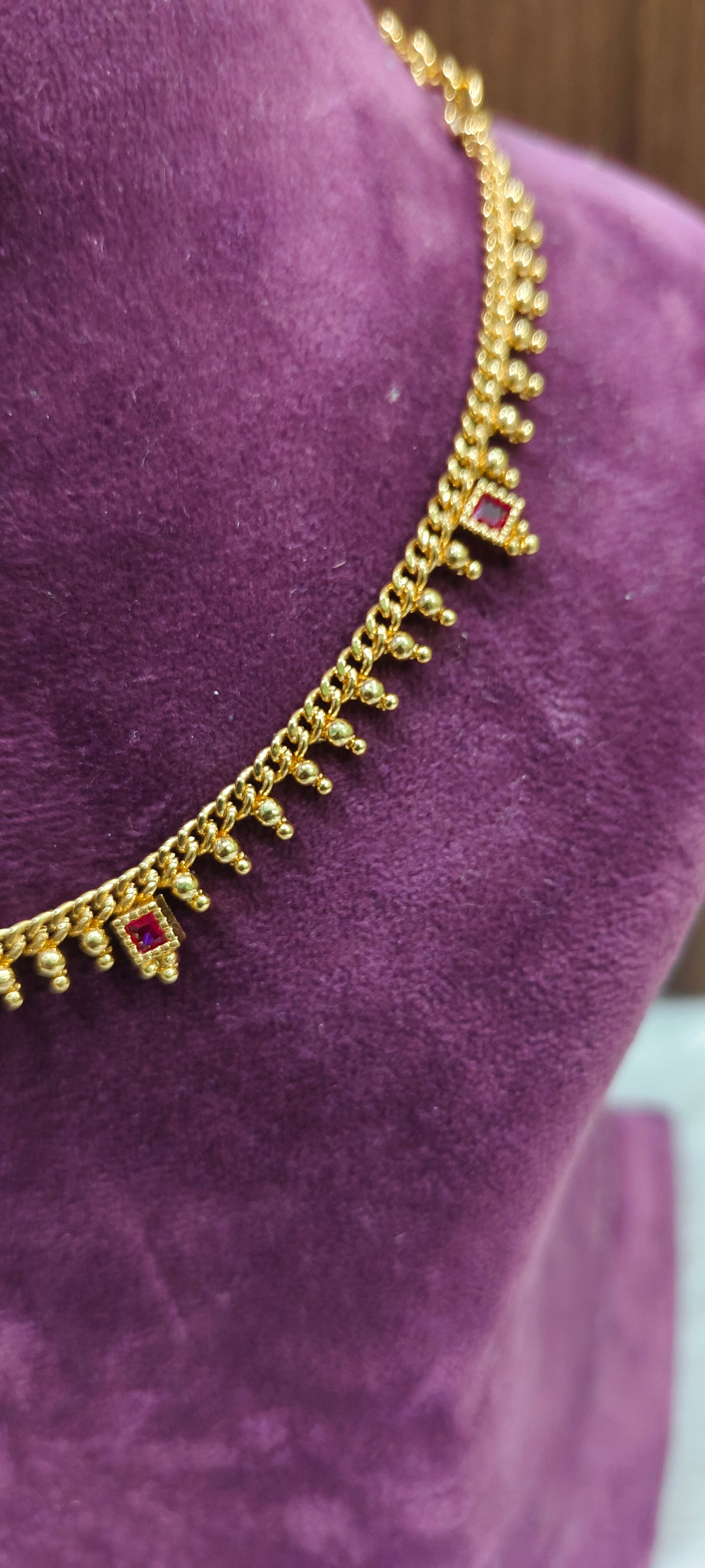 Simple Micro gold plated necklace
