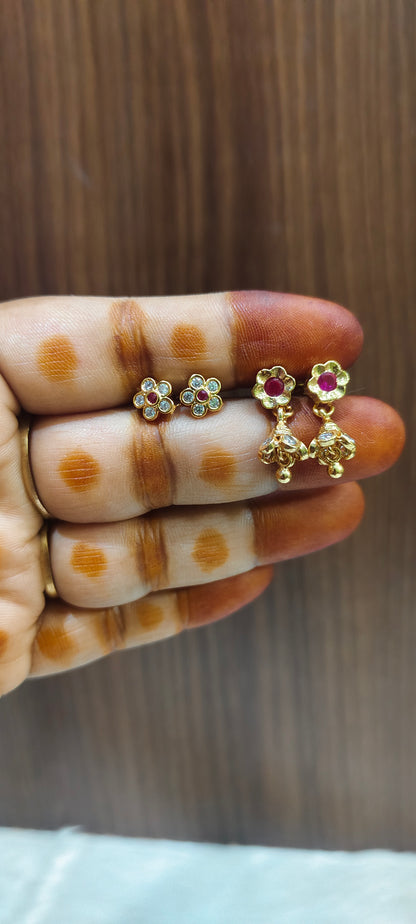 Pure panchaloham kids earrings combo