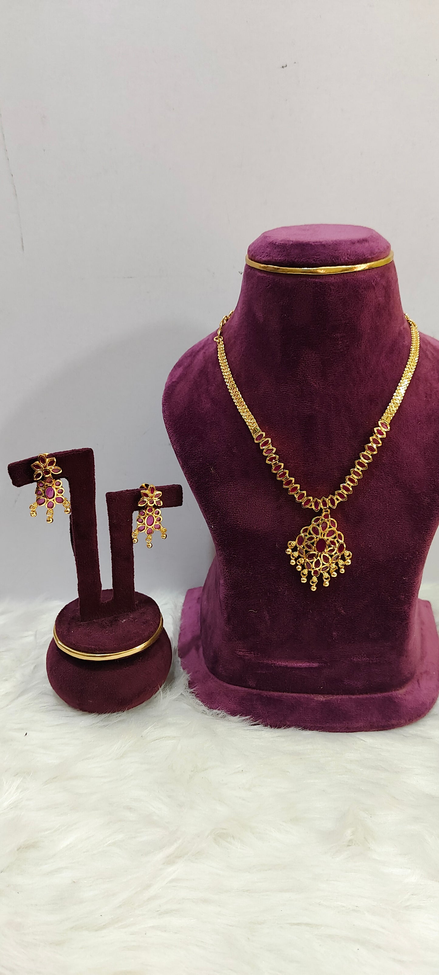 Premium micro gold plated budjet friendly necklace set