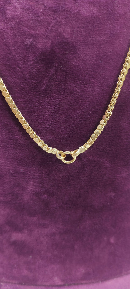 Pure panchaloham unpolished 24 " length ovel  nice design thali chain