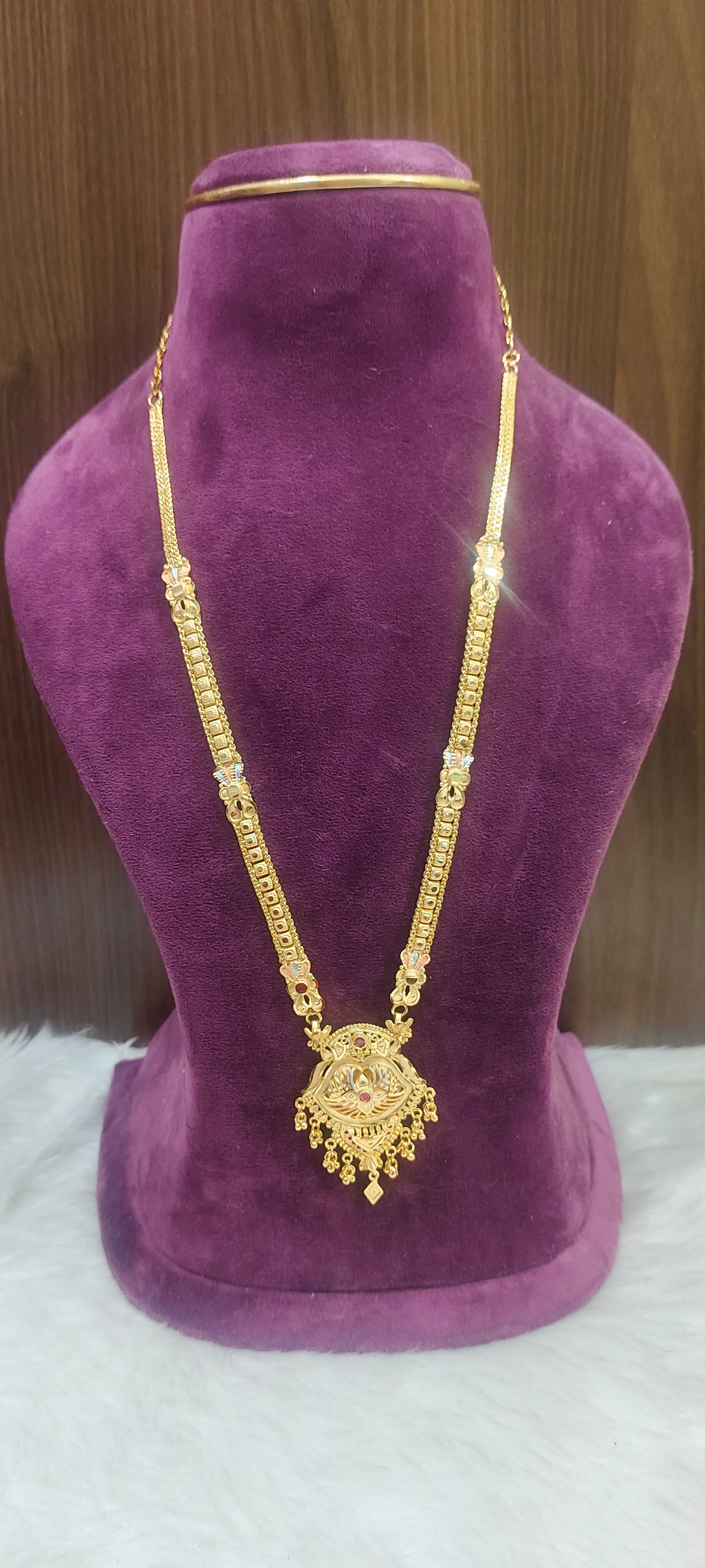 100% gold look 28" length simple long haram