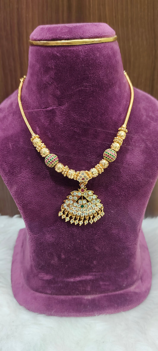 Panchaloham ball necklace
