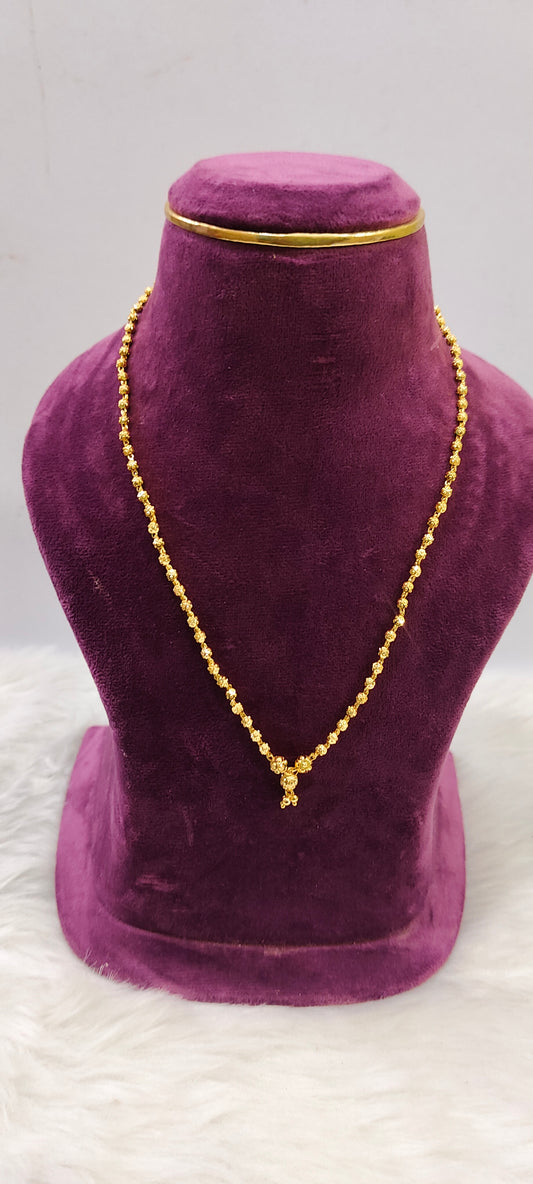 100% gold look dd balls chain