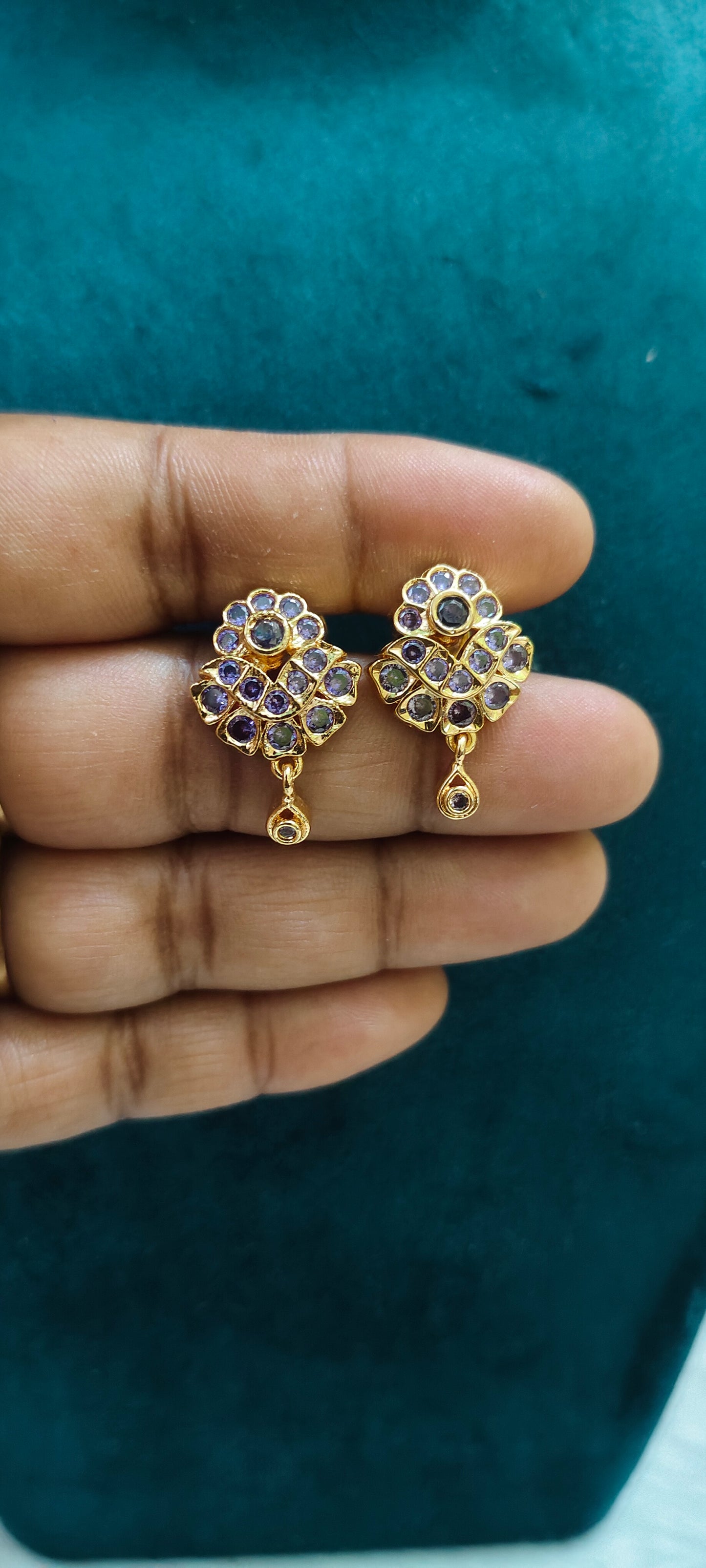 Pure panchaloham stud type earrings