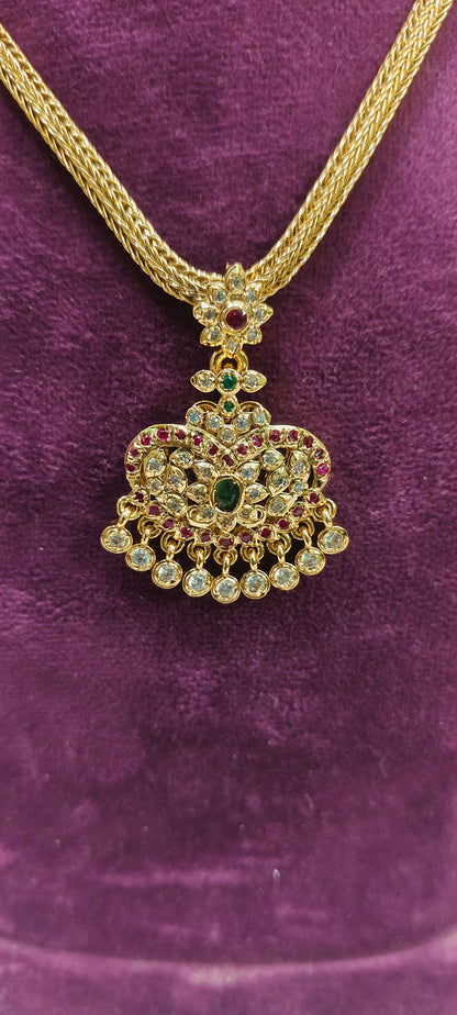 Pure panchaloham vintage look nanupatti necklace