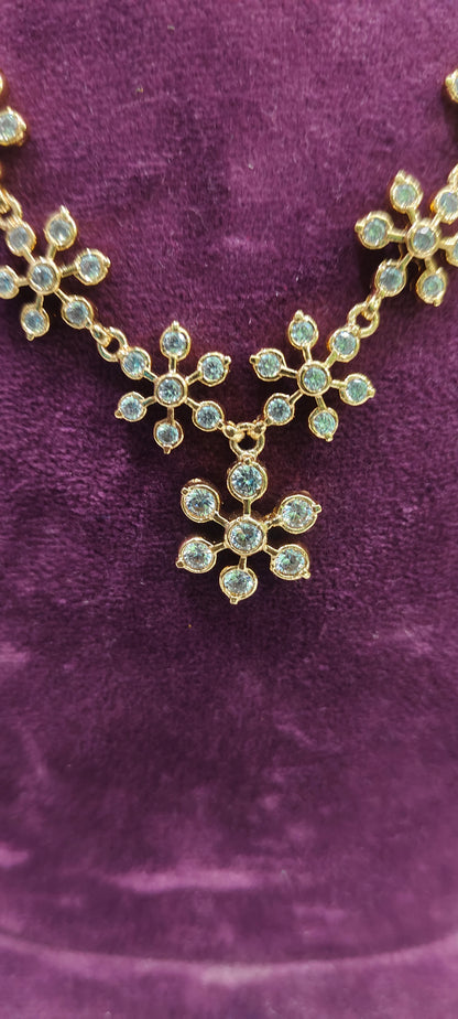 Pure panchaloham diamond look necklace