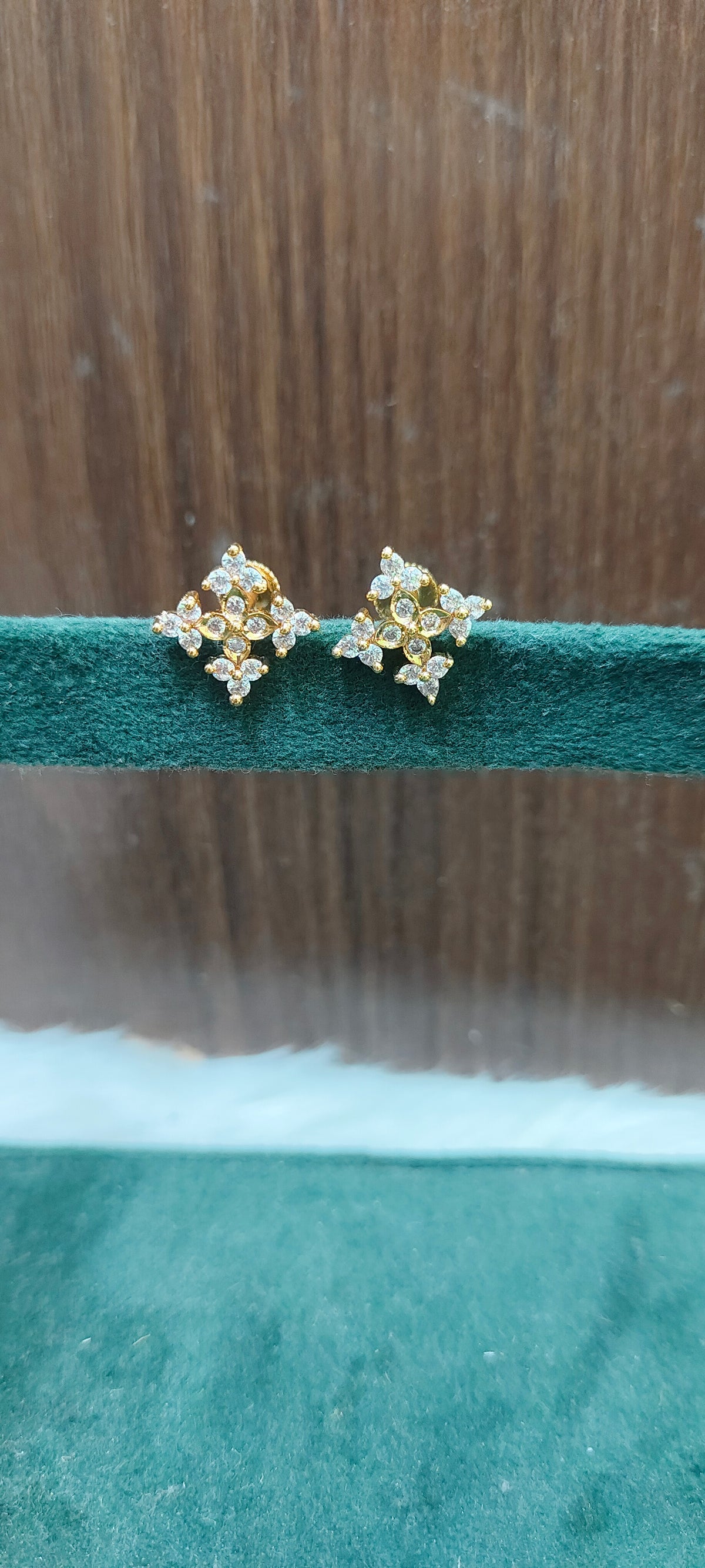 pure panchaloham daimond look trendy studs