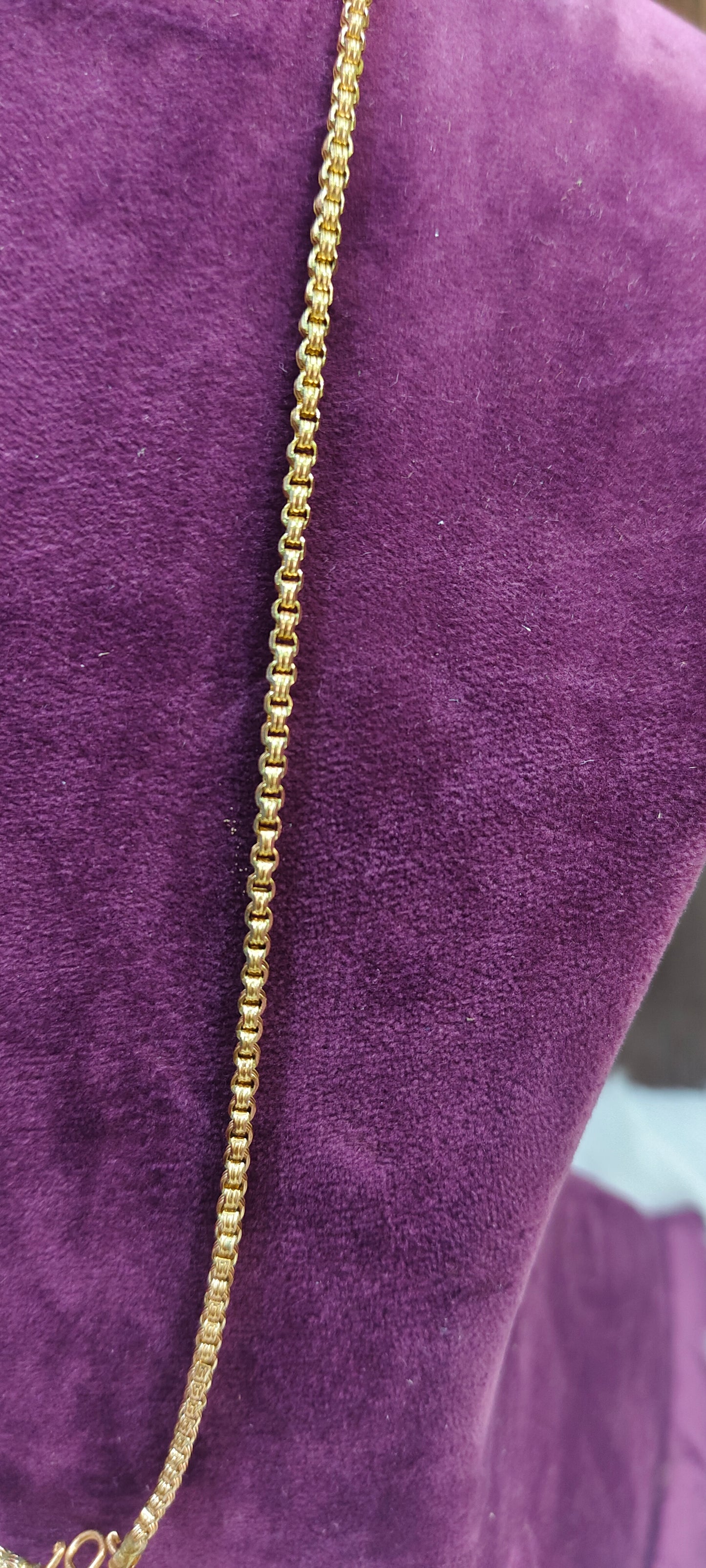 Pure panchaloham unpolished bharathi model chain