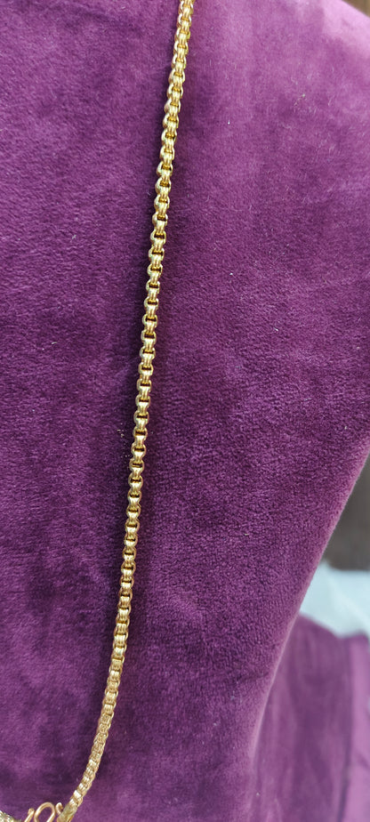 Pure panchaloham unpolished bharathi model chain