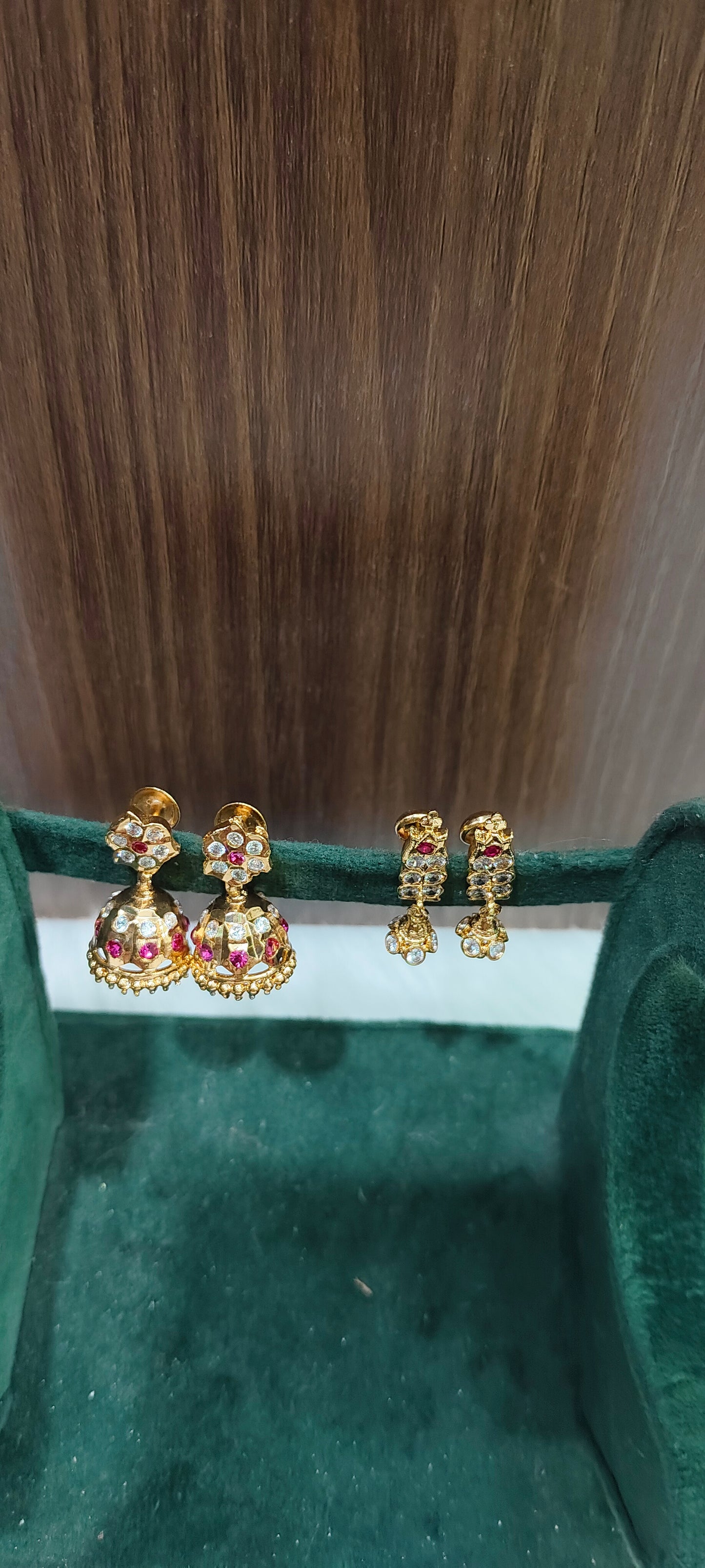 Pure panchaloham vintage look 2 earrings combo